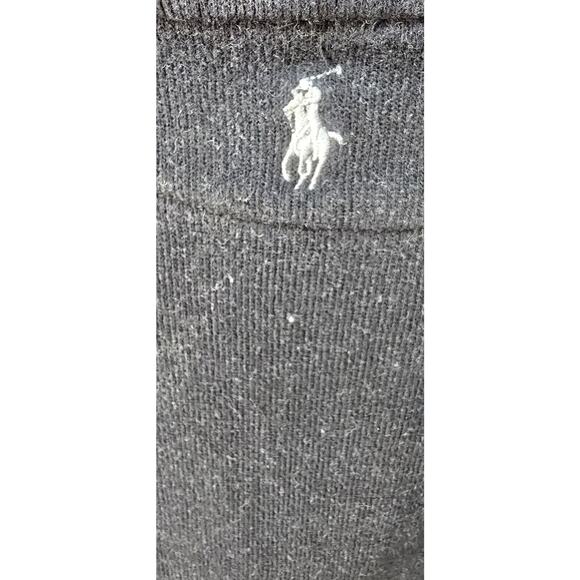Polo Ralph Lauren Reversible 1/4 Zip Mens‎ Large Black/Grey Pullover Sweatshirt - Picture 3 of 6